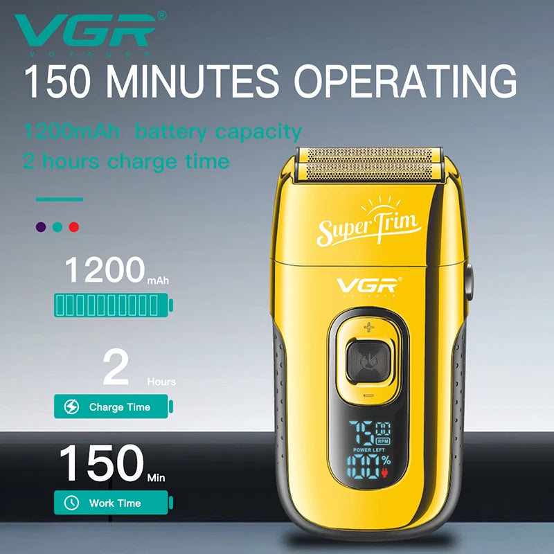 3-Speed Rechargeable Electric Shaver