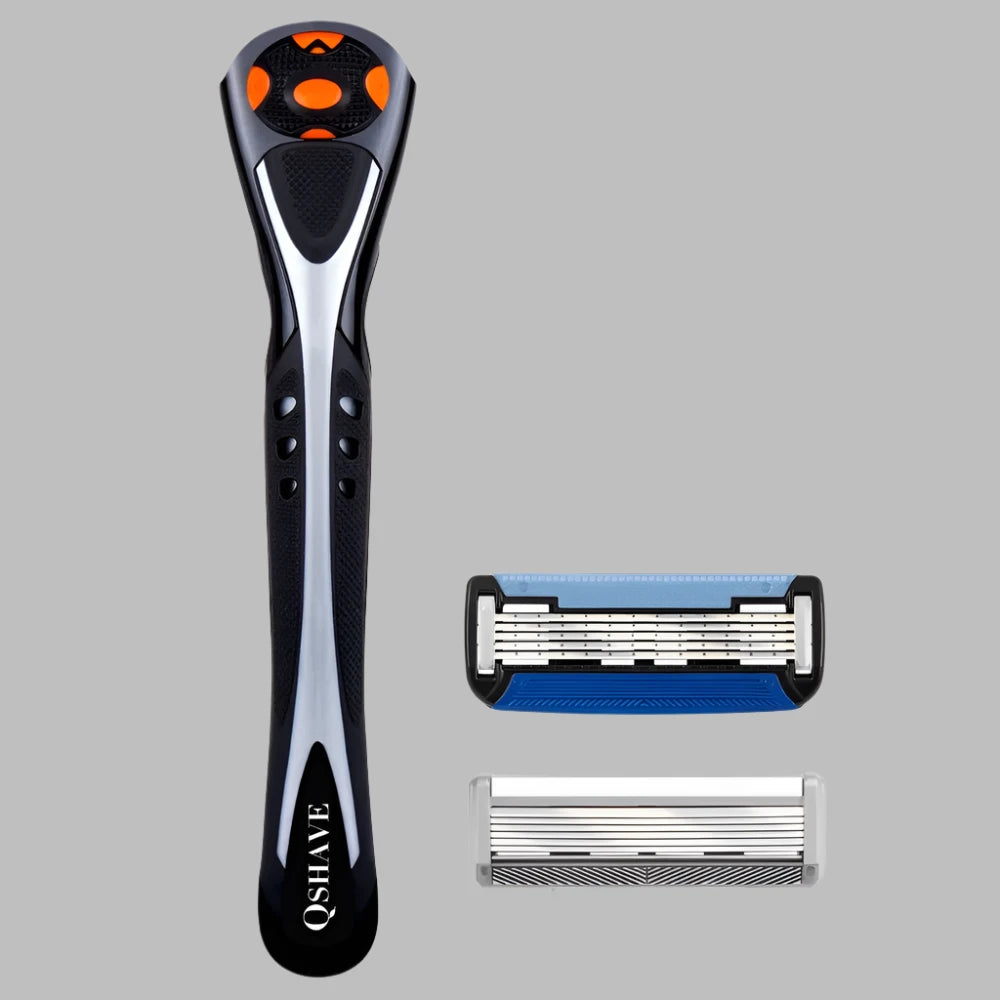 Rasoir Qshave Black Spider avec tondeuse