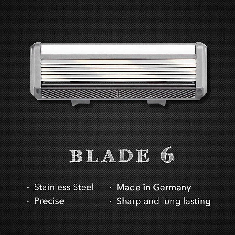 Rasoir Qshave Black Spider avec tondeuse