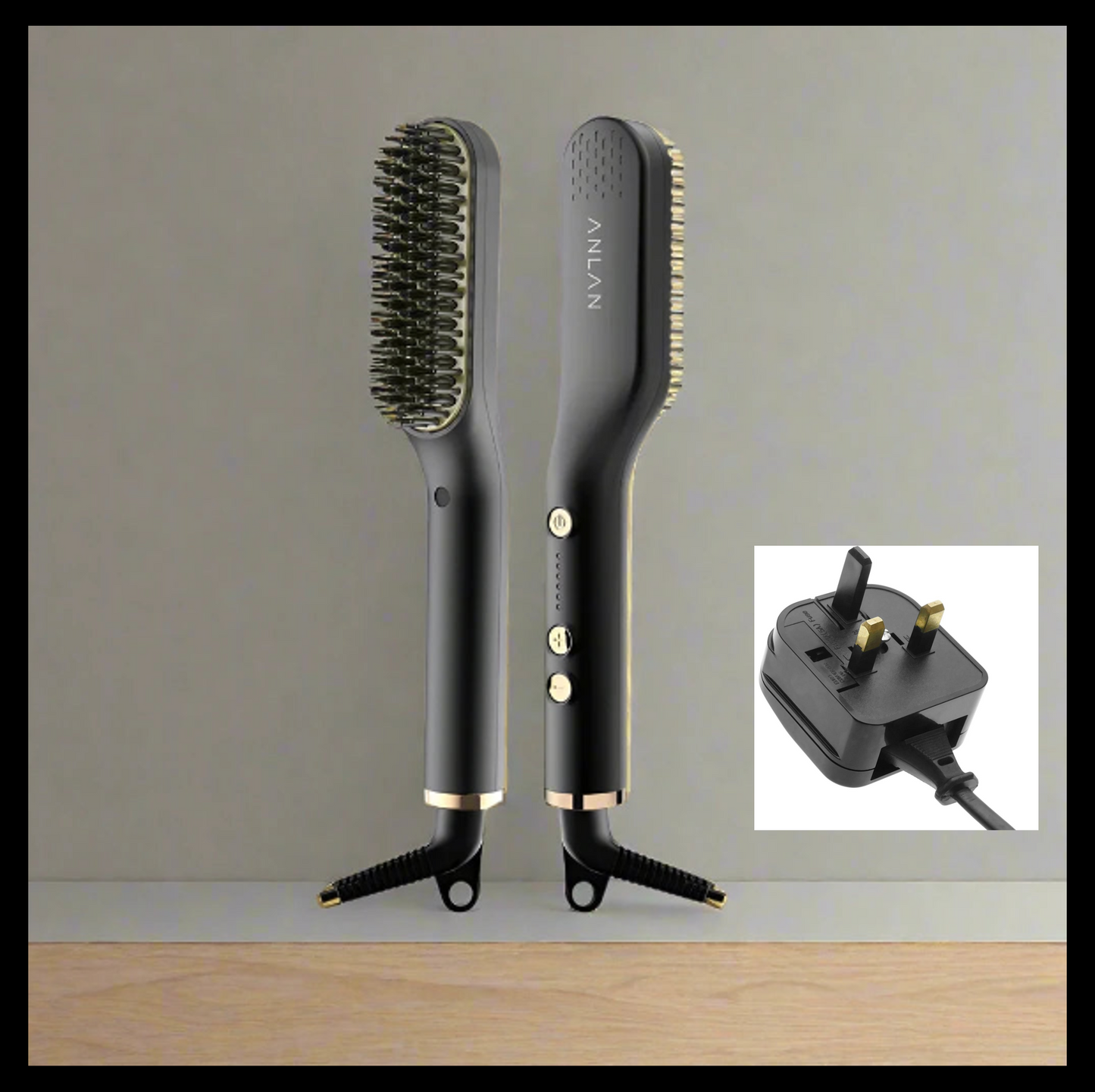 Heated Ceramic Beard Straightening Brush