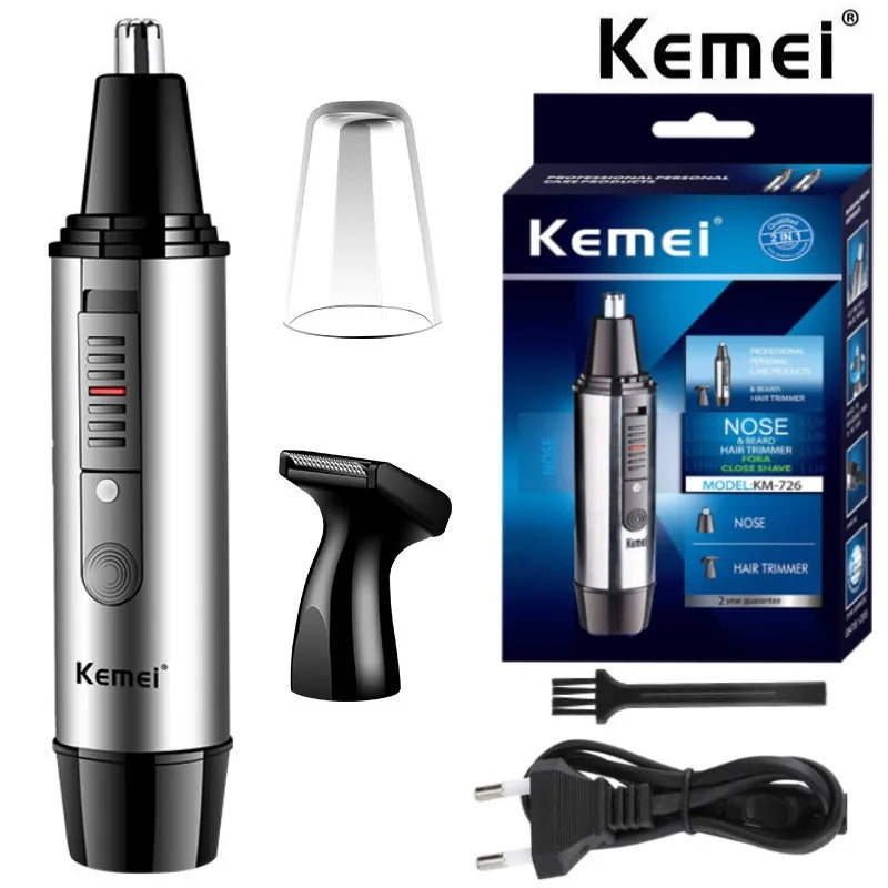 Tondeuse à nez 2 en 1 Kemei
