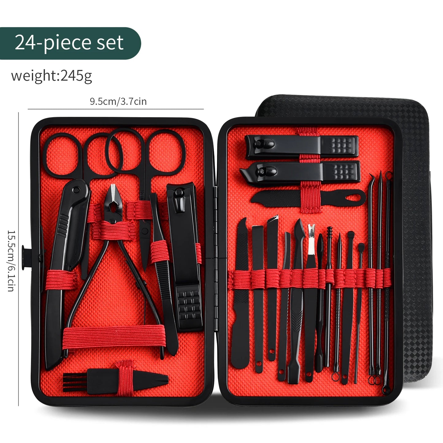Coffret de soins des ongles de précision 24 pièces