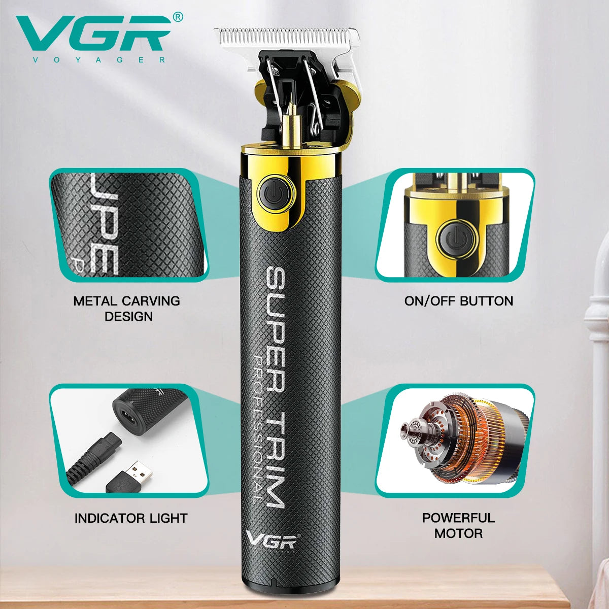 VGR Beard & Hair Trimmer