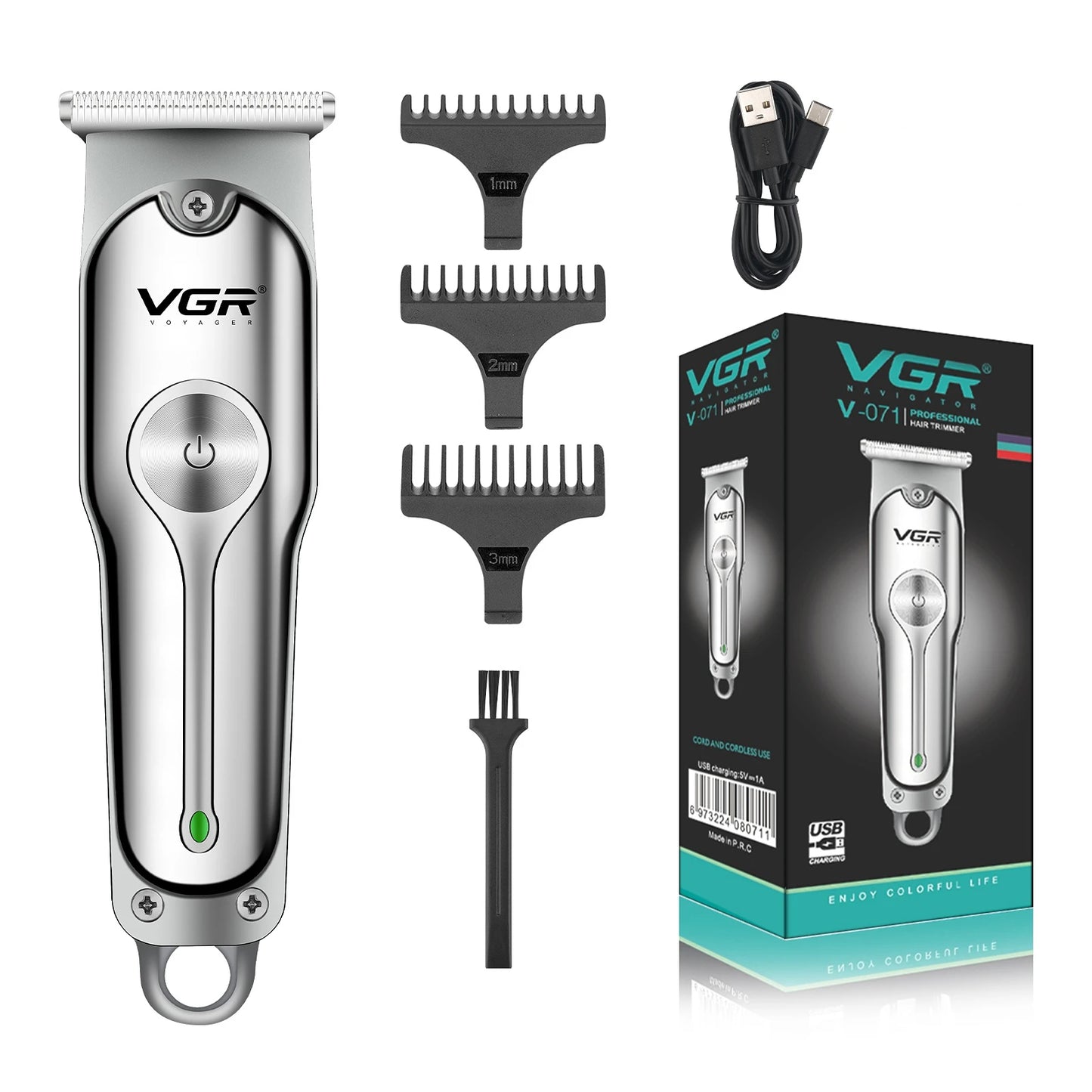 Mini tondeuse à barbe rechargeable VGR
