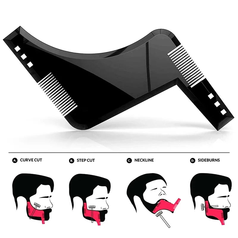 Modèle de style de barbe