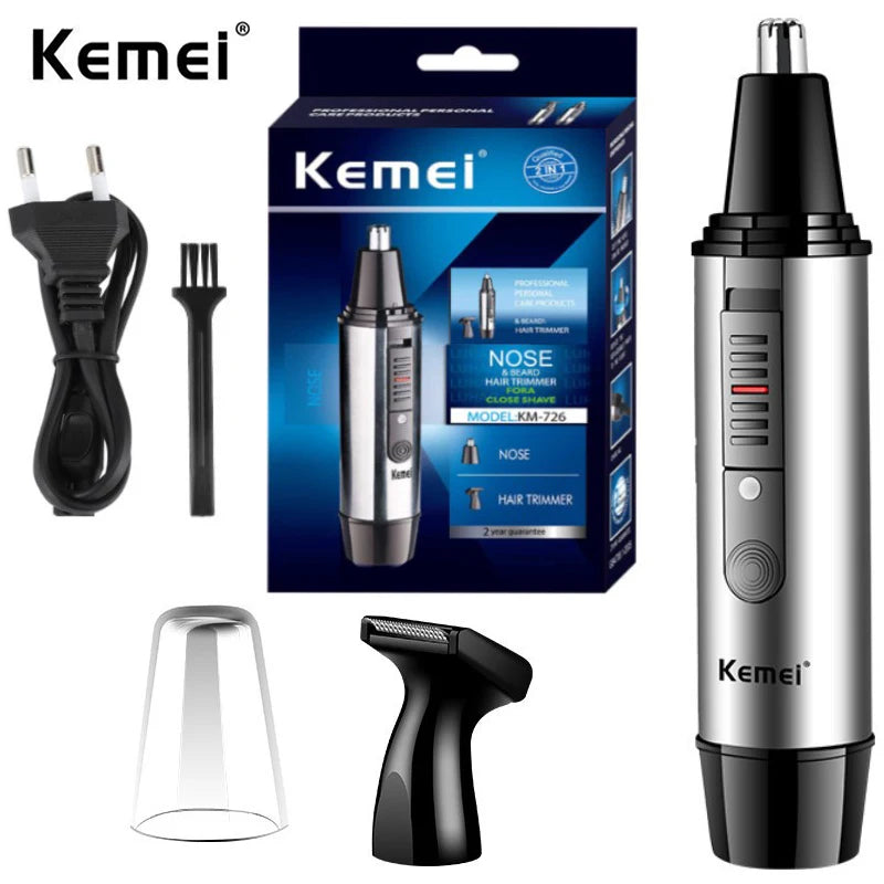Tondeuse à nez 2 en 1 Kemei