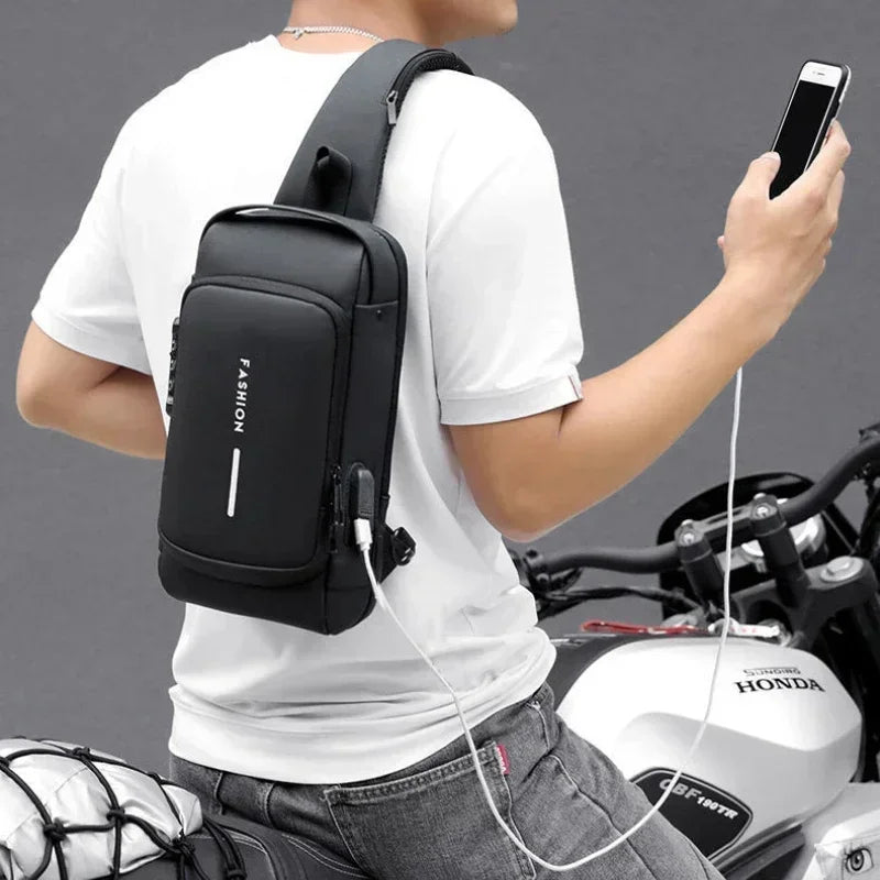 Anti Theft USB Chest & Back Bag