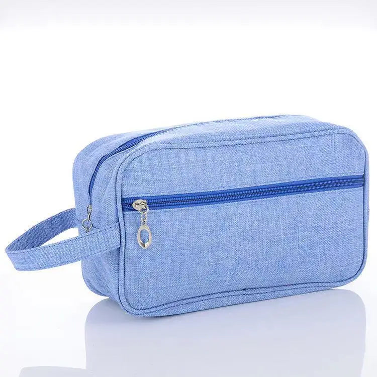 Canvas Block Colour Toiletry Wash Bag