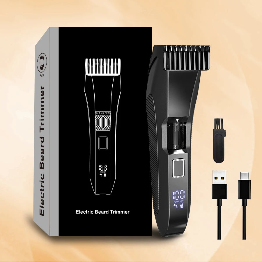 Adjustable Cordless Clipper for Facial & Body Manscaping