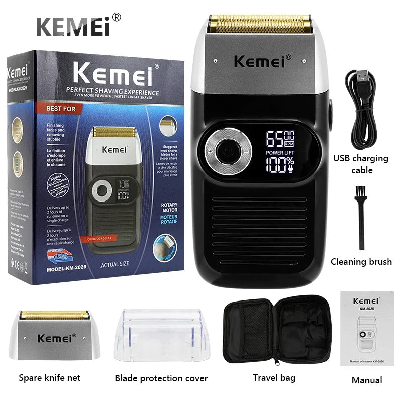Kemei Digital Electric Shaver