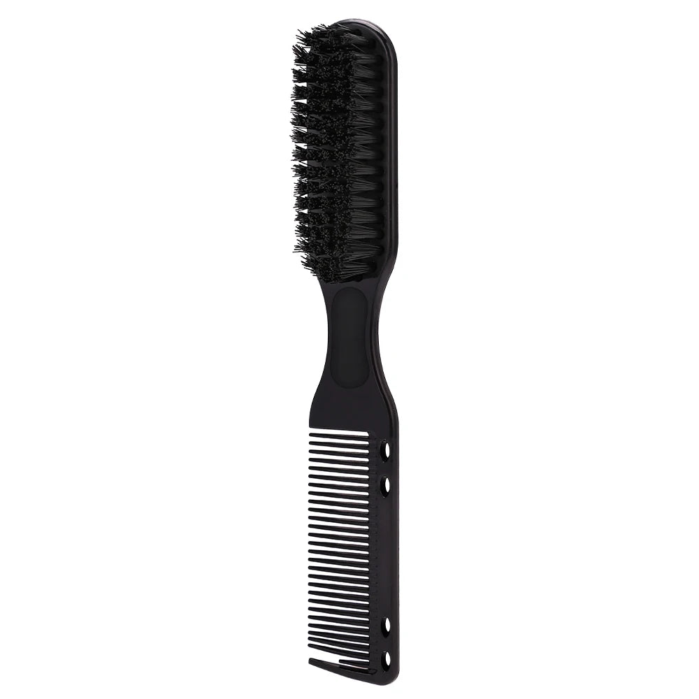 Ensemble peigne et brosse à moustache et à barbe