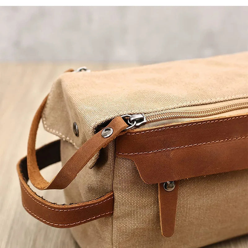 Trousse de toilette en toile