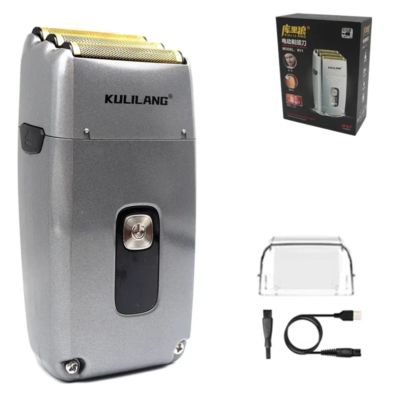 Reciprocating 3-Blade Washable Electric Shaver