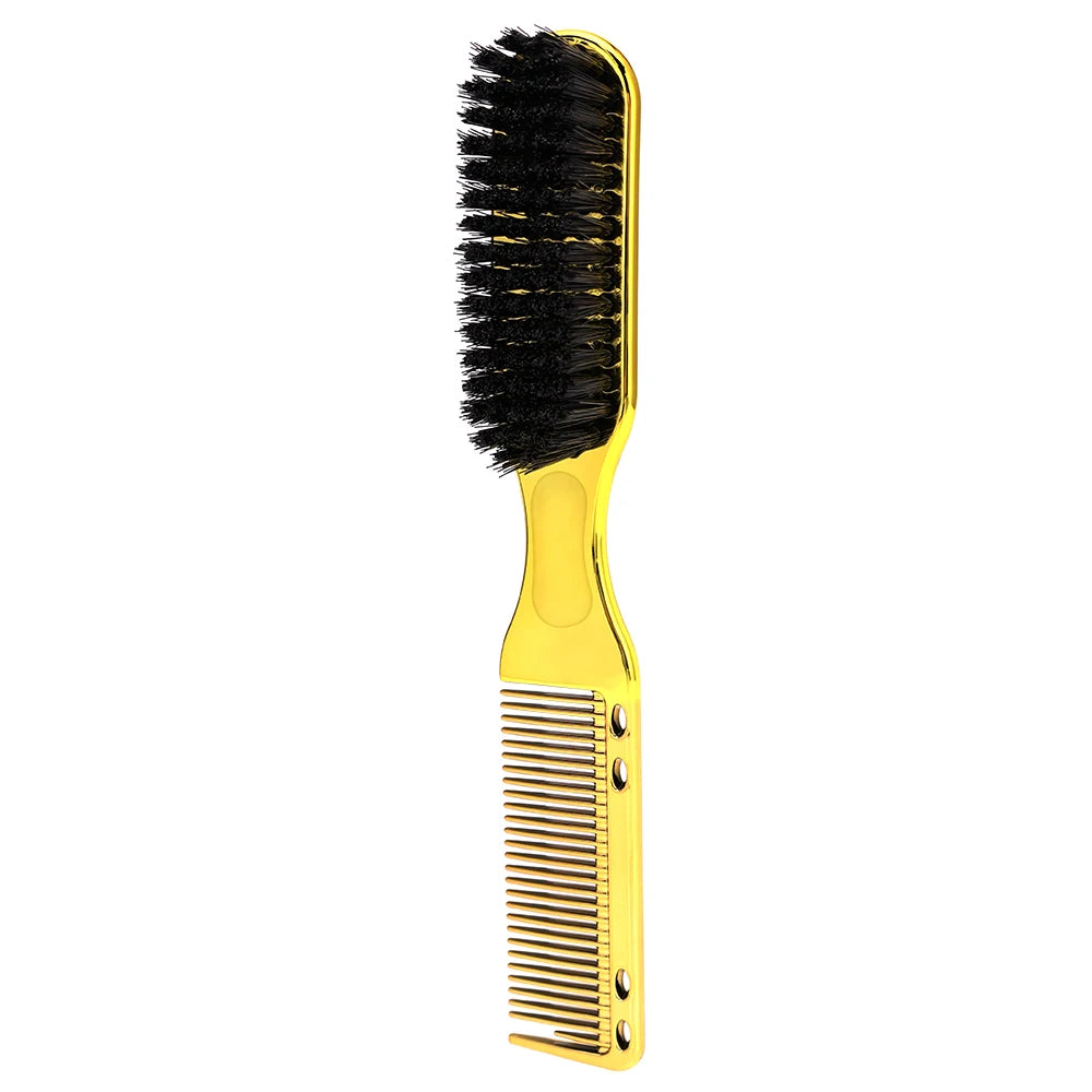 Ensemble peigne et brosse à moustache et à barbe