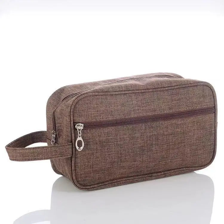 Canvas Block Colour Toiletry Wash Bag