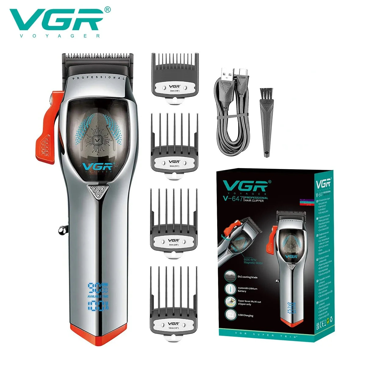 VGR Cordless Hair Clippers