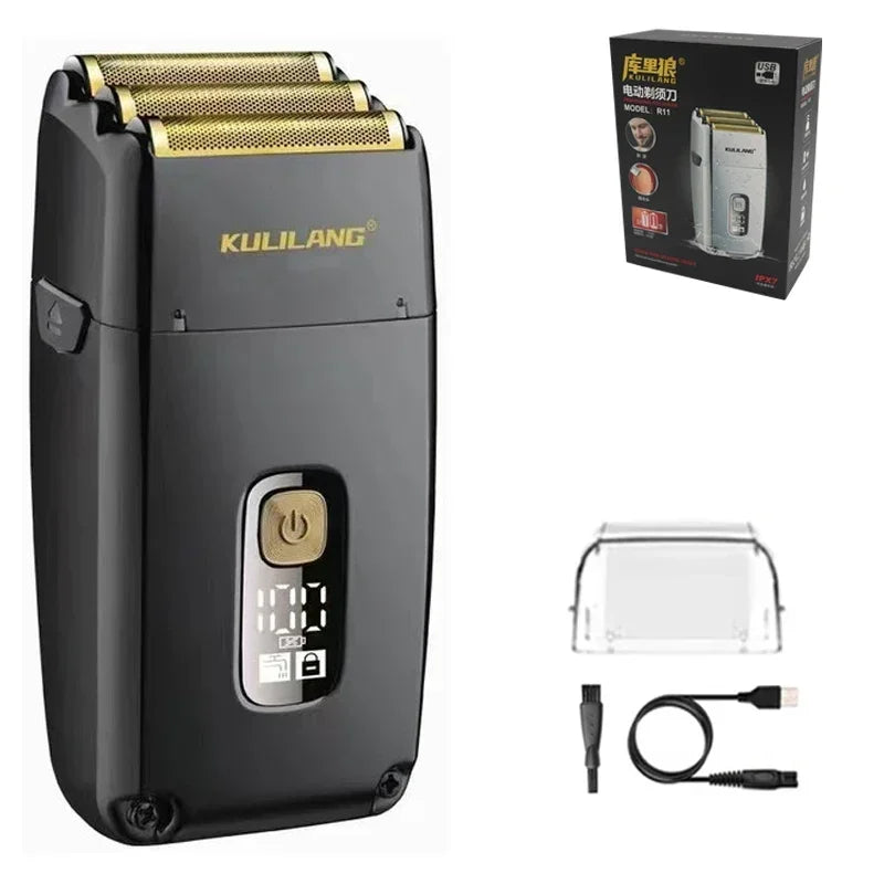Reciprocating 3-Blade Washable Electric Shaver