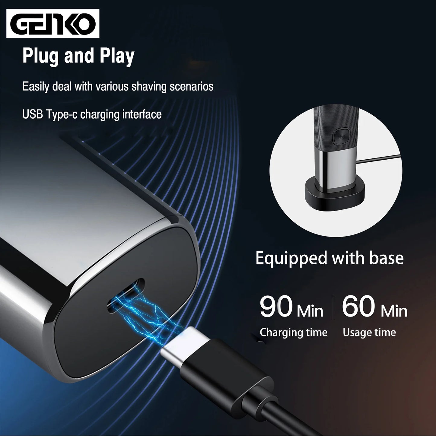 Beard Stubble Electric Shaver