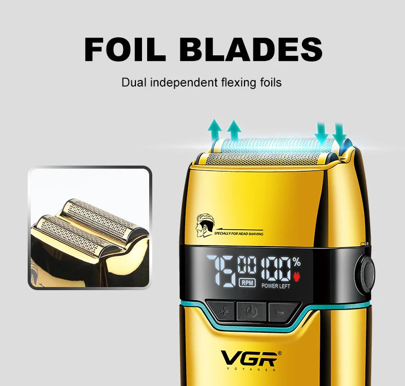 Rasoir électrique à double barre VGR