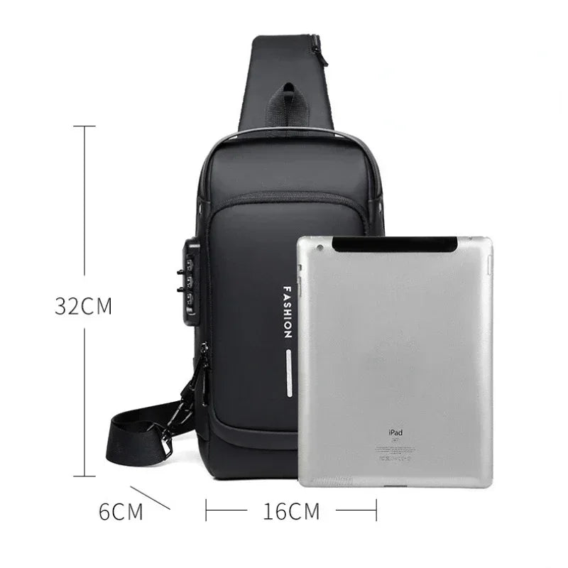 Anti Theft USB Chest & Back Bag