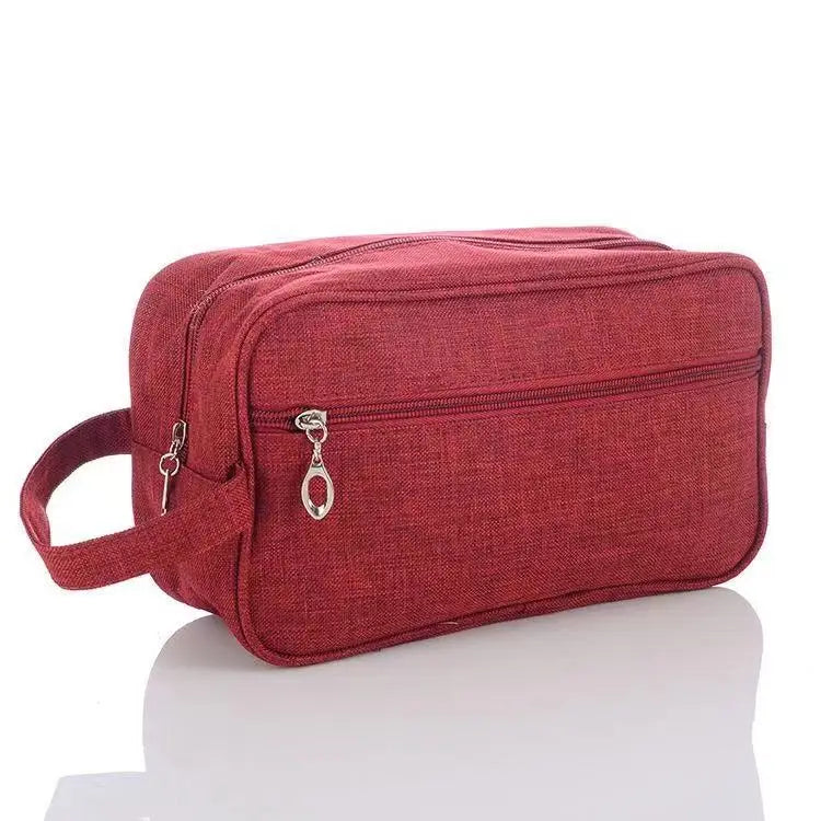 Canvas Block Colour Toiletry Wash Bag