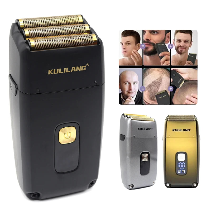 Reciprocating 3-Blade Washable Electric Shaver