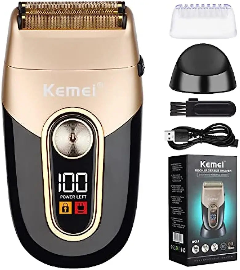 Kemei Waterproof Cordless Electric Shaver