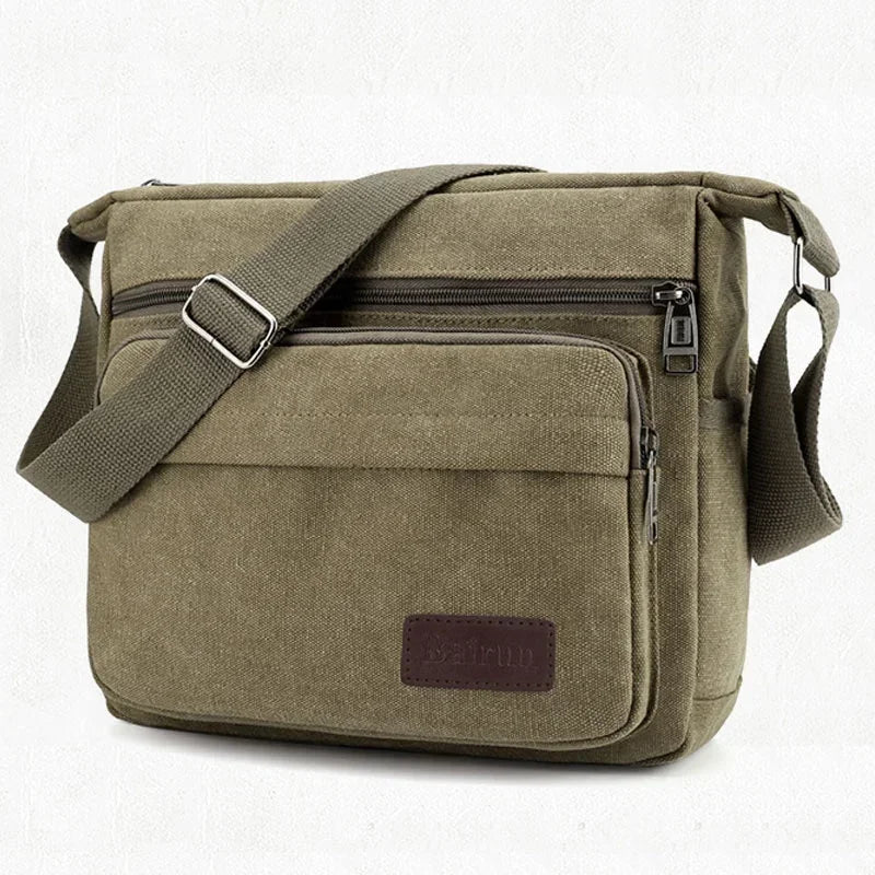 Classic Canvas Crossbody Shoulder Bag