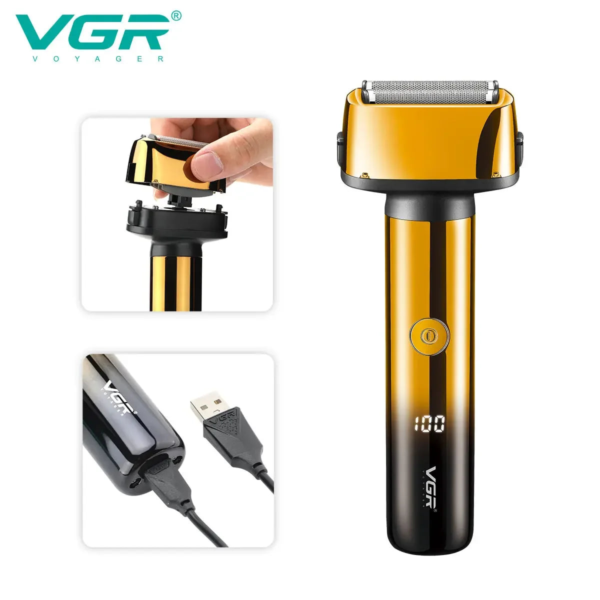 VGR 3 in 1 Rechargeable Electric Shaver