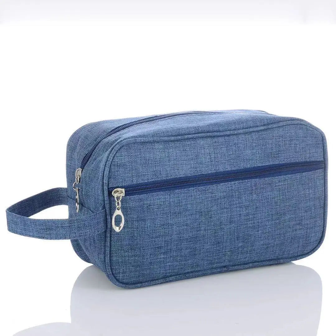Canvas Block Colour Toiletry Wash Bag