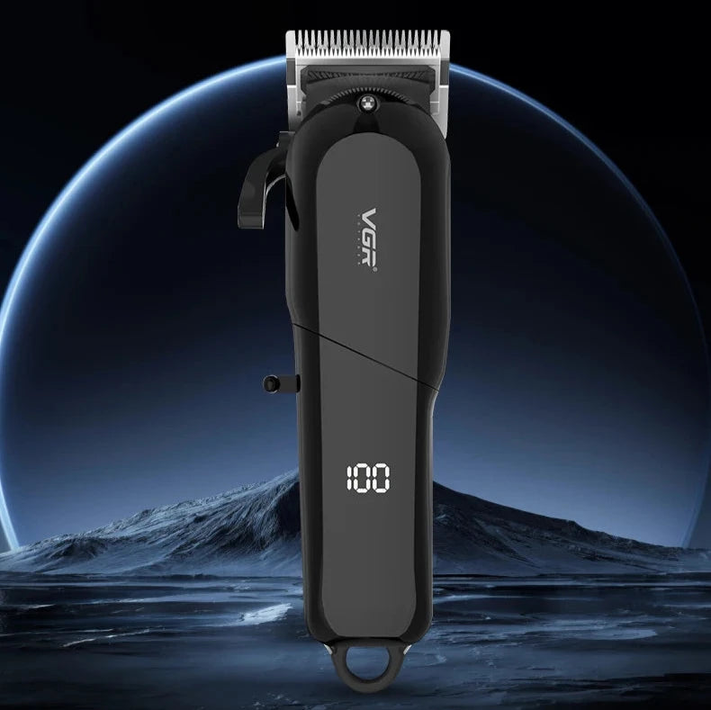 VGR LED Display Adjustable Hair Clippers