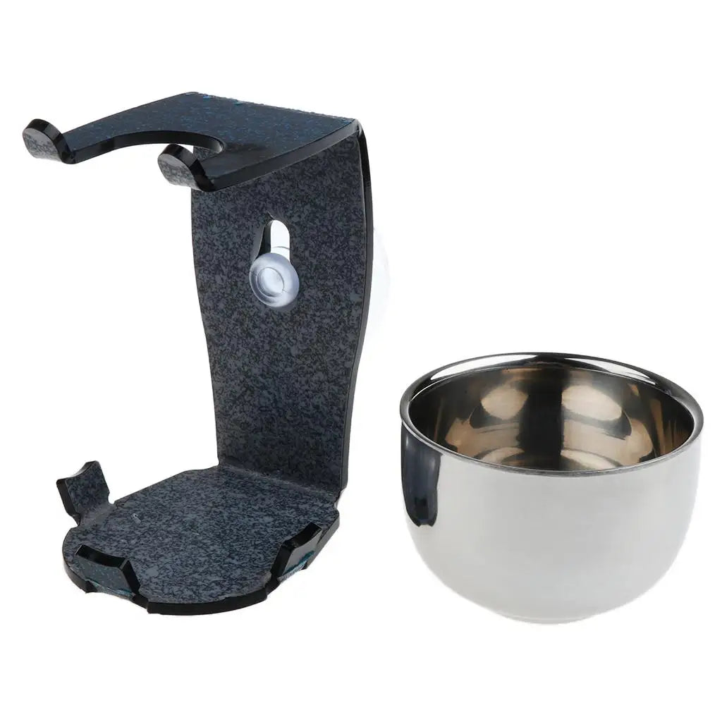 Steel Shaving Bowl & Holder