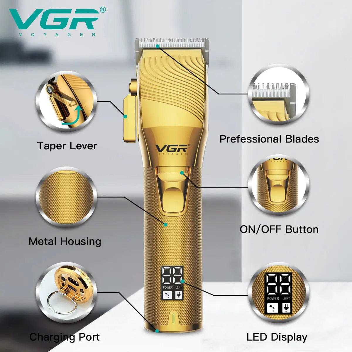 VGR 280 Professional Rechargeable Hair Trimmer