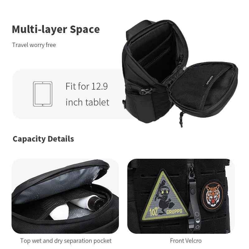 Sac à bandoulière étanche de grande capacité