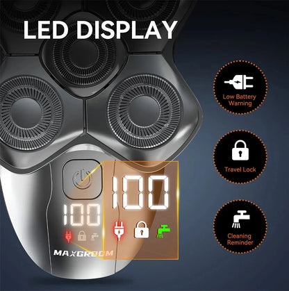 MAXGROOM 5 in 1 Electric Head Shaver