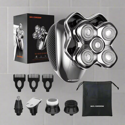 MAXGROOM 5 in 1 Electric Head Shaver