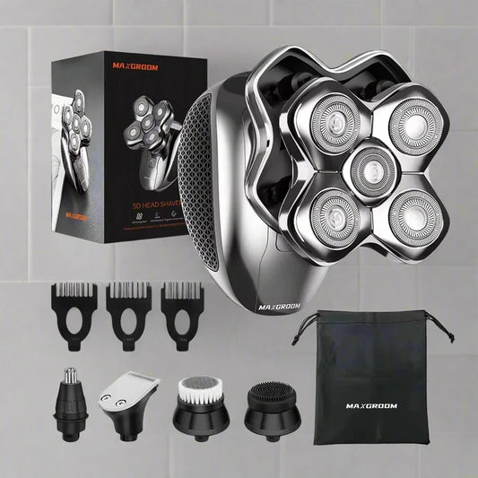 MAXGROOM 5 in 1 Electric Head Shaver