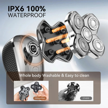 MAXGROOM 5 in 1 Electric Head Shaver