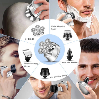 Digital Display Head Shaver & Grooming Kit