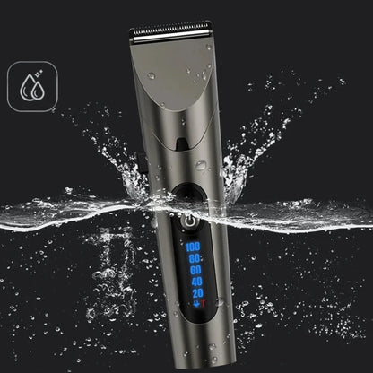 Tondeuse à barbe et corps lavable à écran LED
