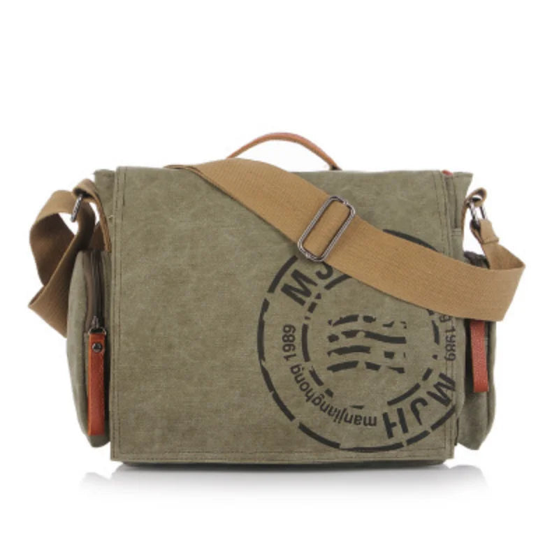 Sac messager décontracté en toile