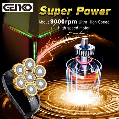 GENKO 7D Wet & Dry Head Shaver