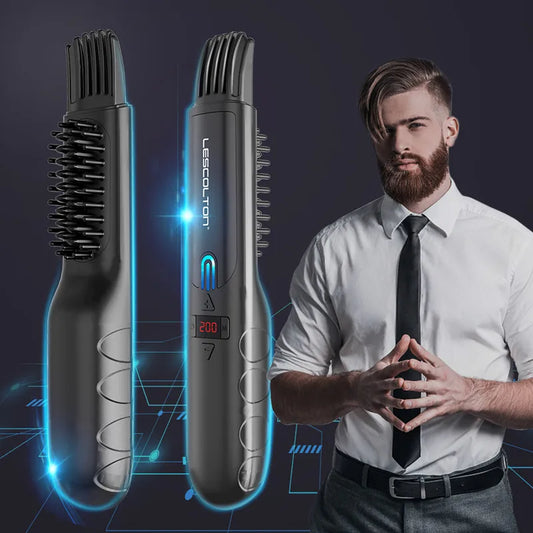 USB Wireless Beard Straightener Comb