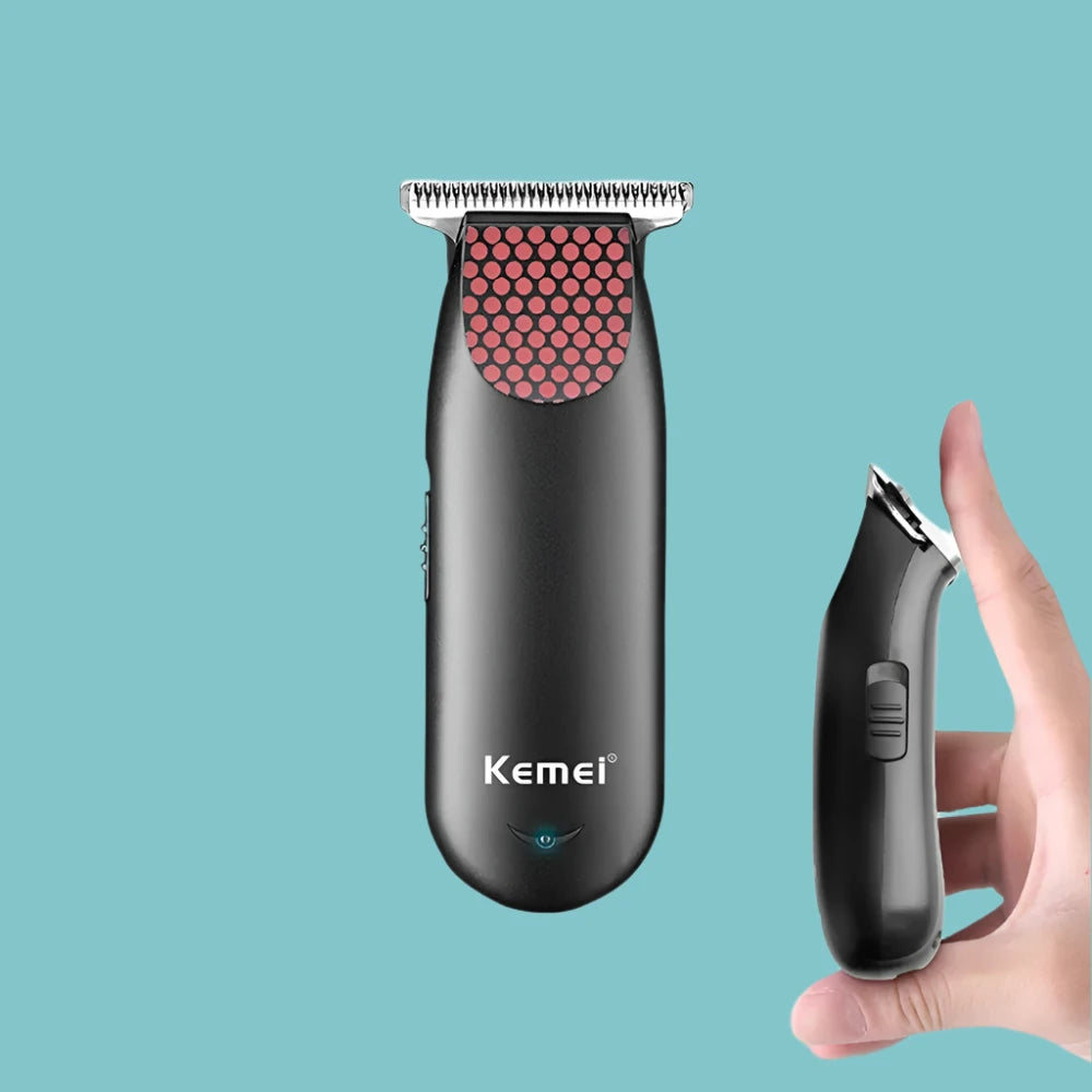 Mini tondeuse à barbe USB Kemei