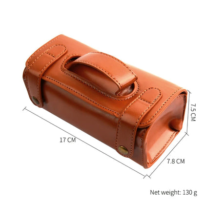 Sac à rasoir en cuir pour homme