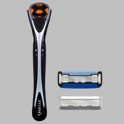 Rasoir Qshave Black Spider avec tondeuse