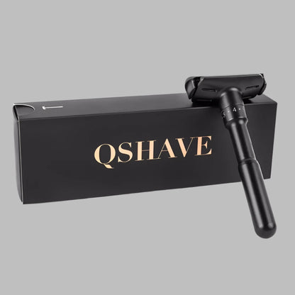 Rasoir de sécurité réglable noir luxueux QShave