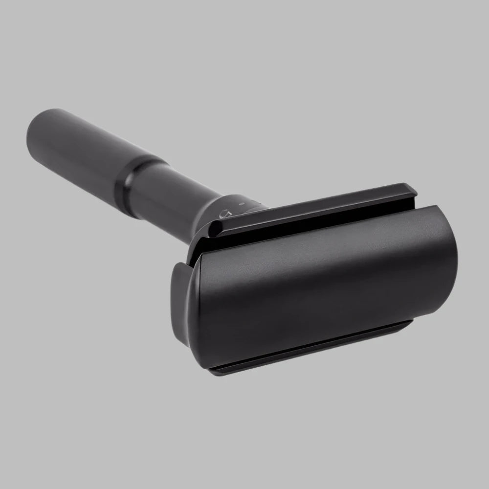 Rasoir de sécurité réglable noir luxueux QShave