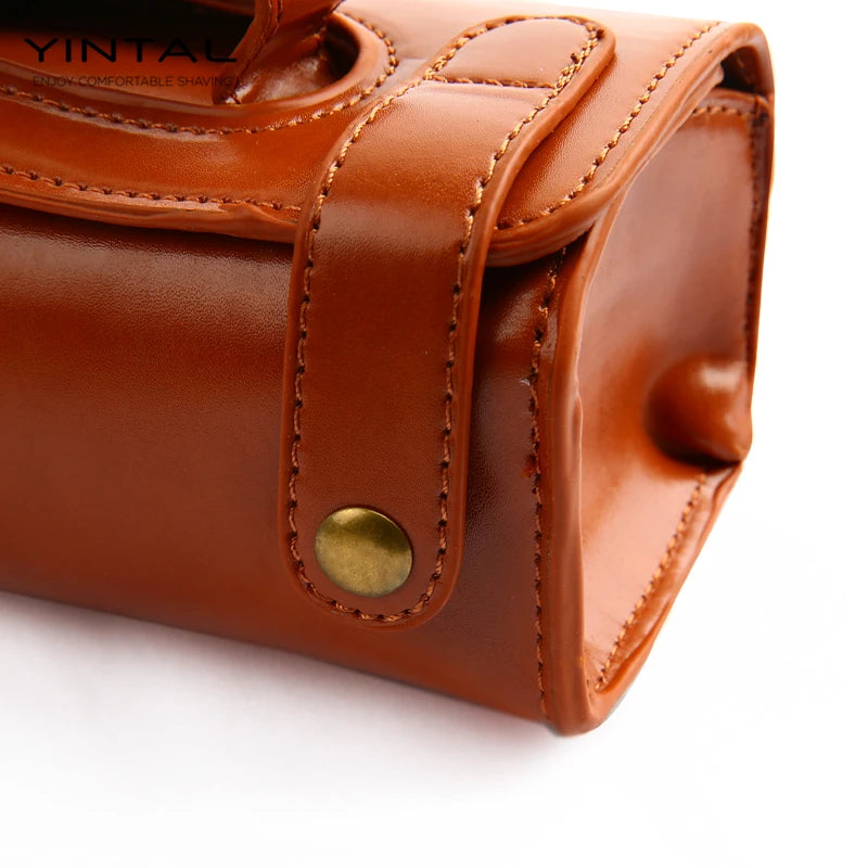 Sac à rasoir en cuir pour homme