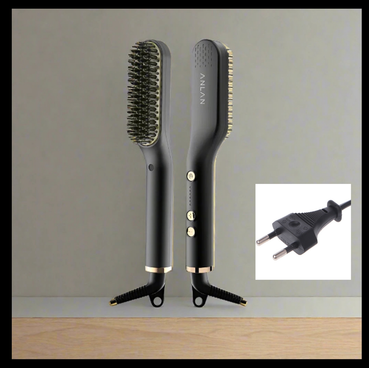 Heated Ceramic Beard Straightening Brush